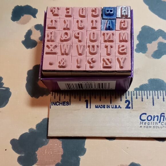 Alphabet stamp set - Picture 2 of 4